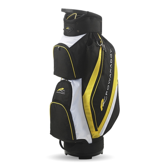 Deluxe Nylon Cart Bag  Black/Yellow/White